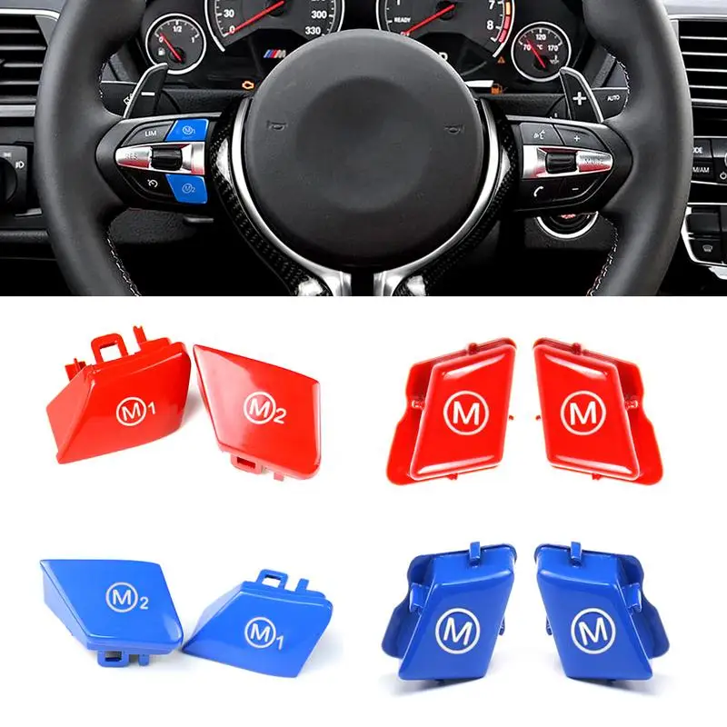 2 шт. кнопки на руль для BMW M3 M4 M5 M6 X5M X6M F80 F82 F83 F10 F15|Рулевые колеса и клаксоны| |