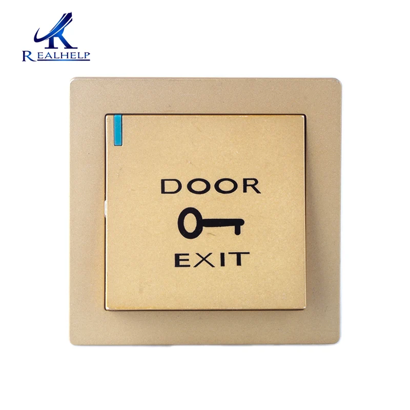 

Access control Exit door button Gold Switch Emergency Button Output Works with Most Access Control Keypads
