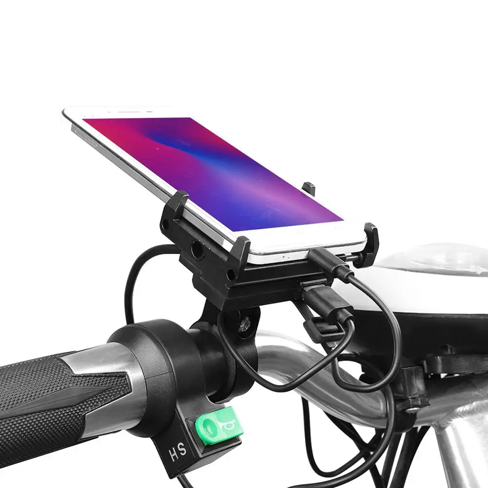 GUB USB Перезаряжаемый держатель для телефона мотоцикла Электрический велосипед держатель для телефона удлинитель 4,0-6,7 дюймов 12-24 в держатель для телефона