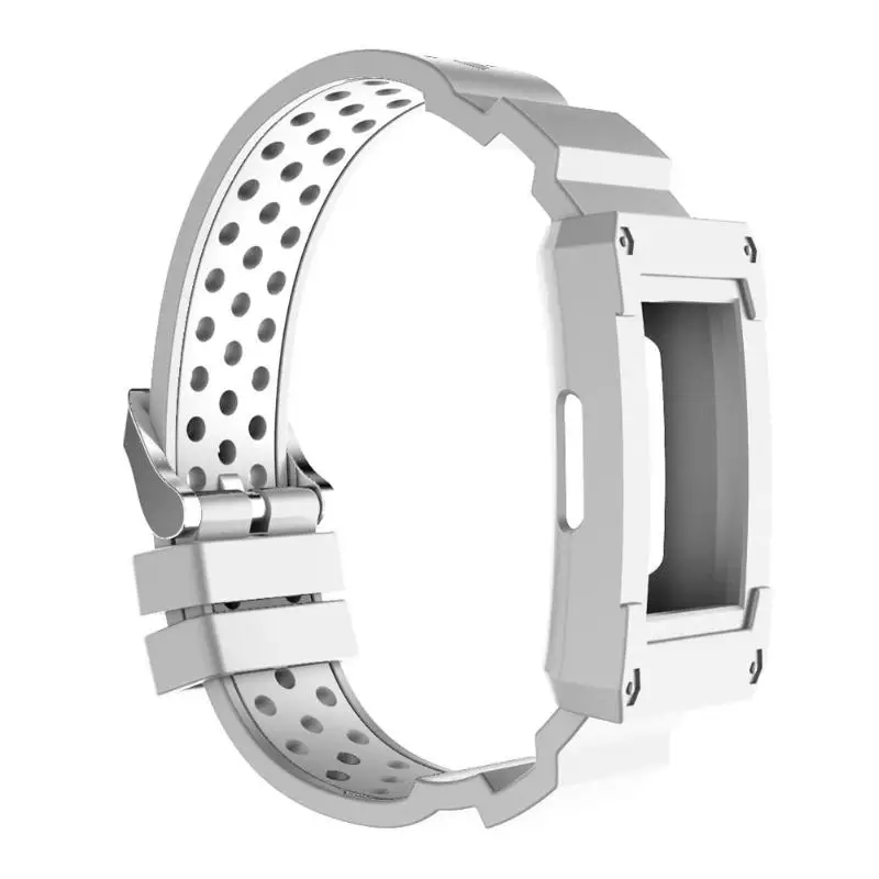 ALLOYSEED 2 in 1 Silicone Watch Band Wrist Strap Protective Cover