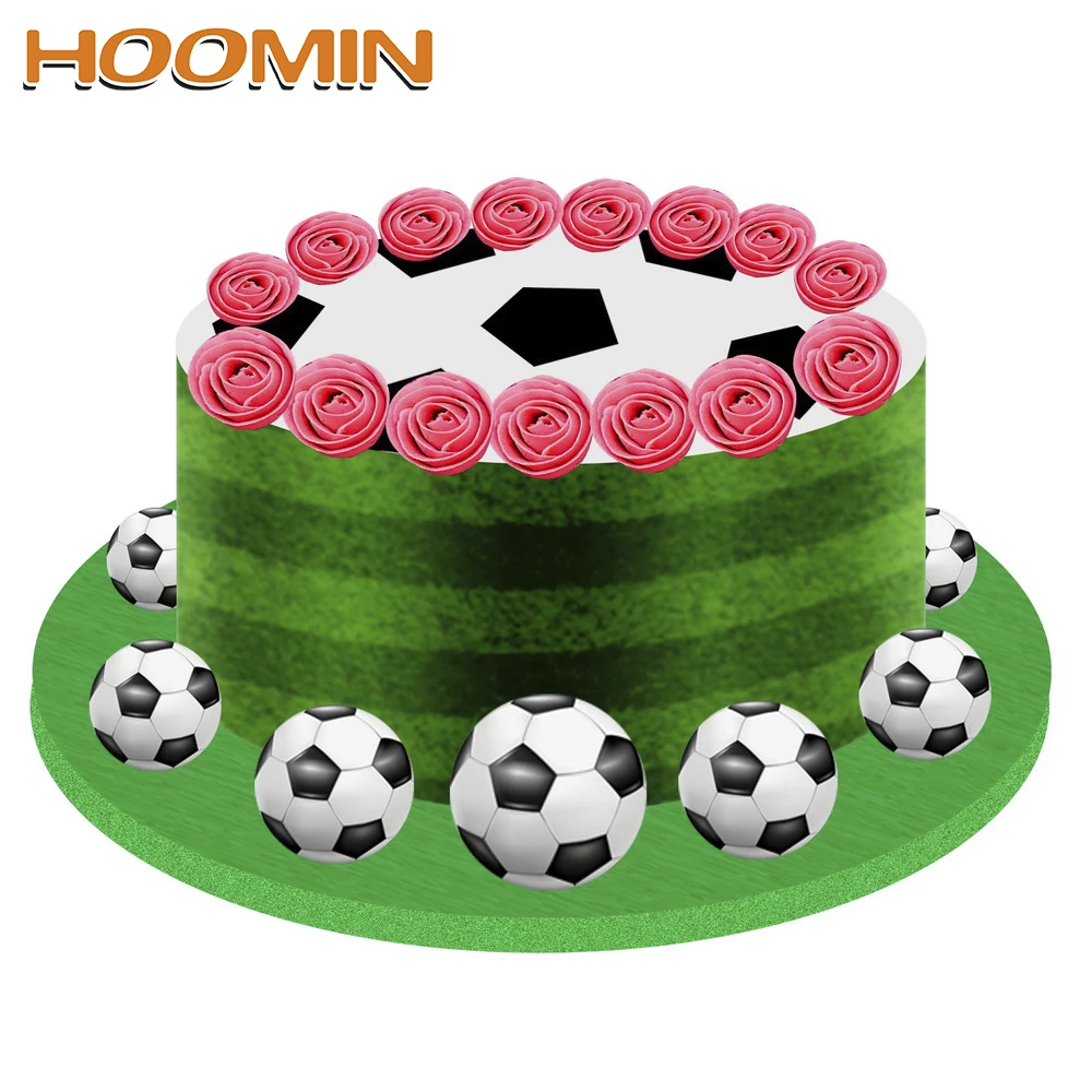 

HOOMIN 4 piece/set Bakeware Soccer Shape Cake Mold Maker Cake Decorating Tool Football Fondant cutter Mould Plastic