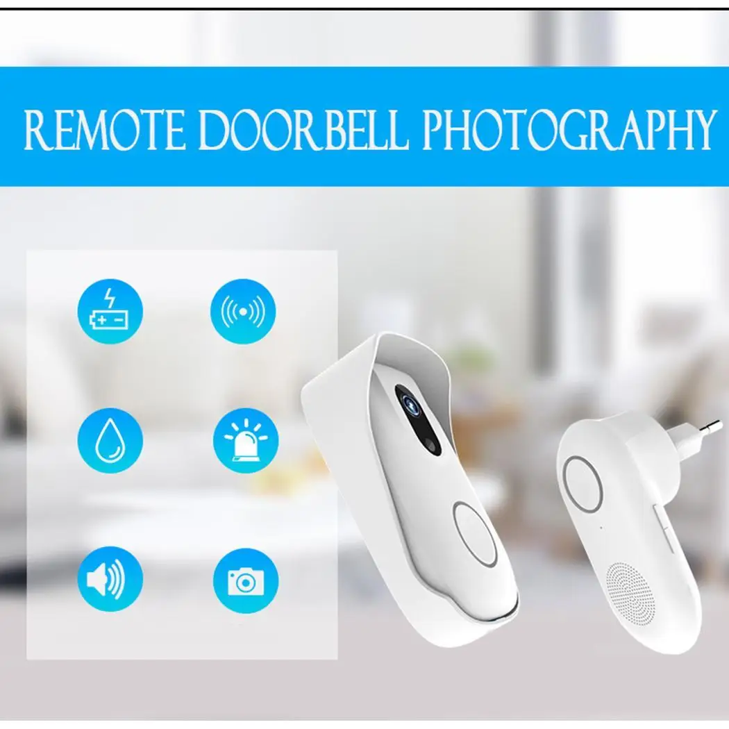 

Video 2W Alarm Strong Record WiFi penetration Waterproof Doorbell Smart stable signal Night Wireless and Digital Vision