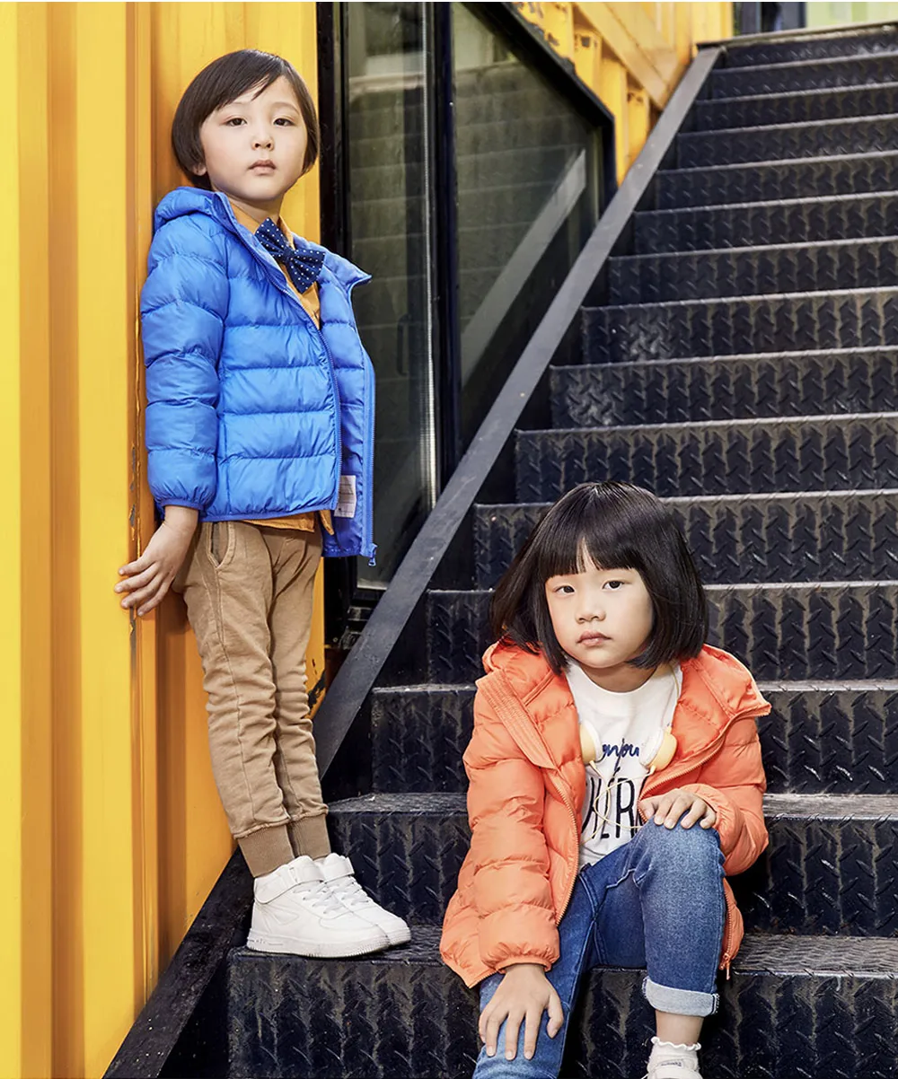 

Fashion Lightweight Cotton-Padded Unisex Hooded Coat For Children Winter Warm Outerwear Down Parka Coats From XiaoMi YouPin