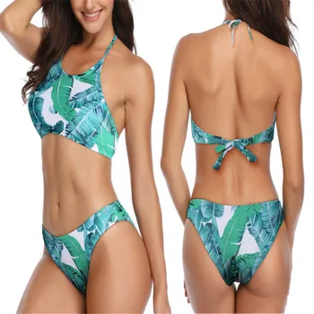 

biquinis feminino 2019 New Summer Swimsuit Women's Bikini Set Sexy Leaves For Swimsuit Push-up Swimwear swimming suit for Women
