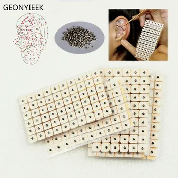 

600 Pcs/lot Ears Stickers Acupuncture Needle Ear Vaccaria Seeds Ear Massage Care Auricular-paster Press Seeds Nose Ear Trimmer