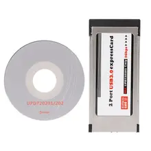 IG-Pci-E Pci Express к Usb 3,0 2 порта 34 мм Адаптер конвертера карт Expresscard
