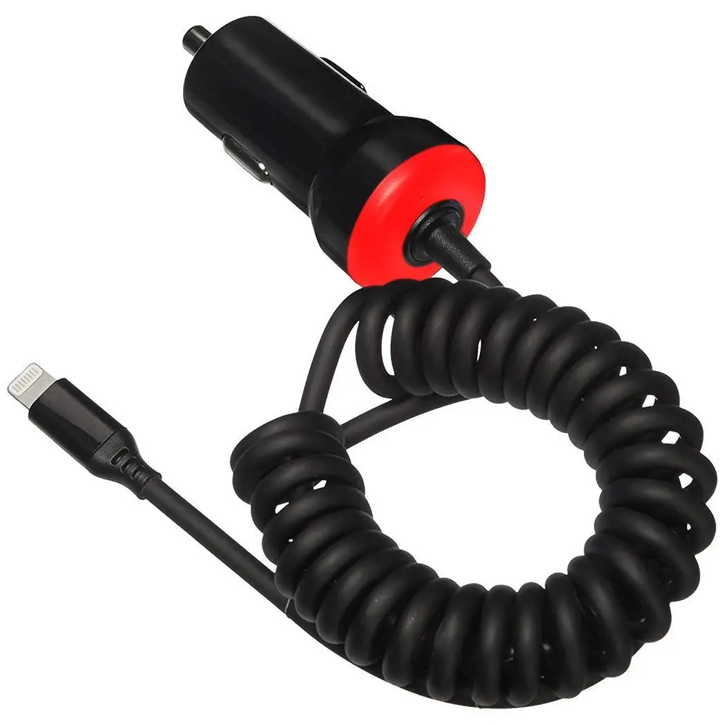 High Speed USB Universal Car Charger For Phone Mobile DC5V 2.4A DC12-24V Black White 0.056kg | Мобильные телефоны и