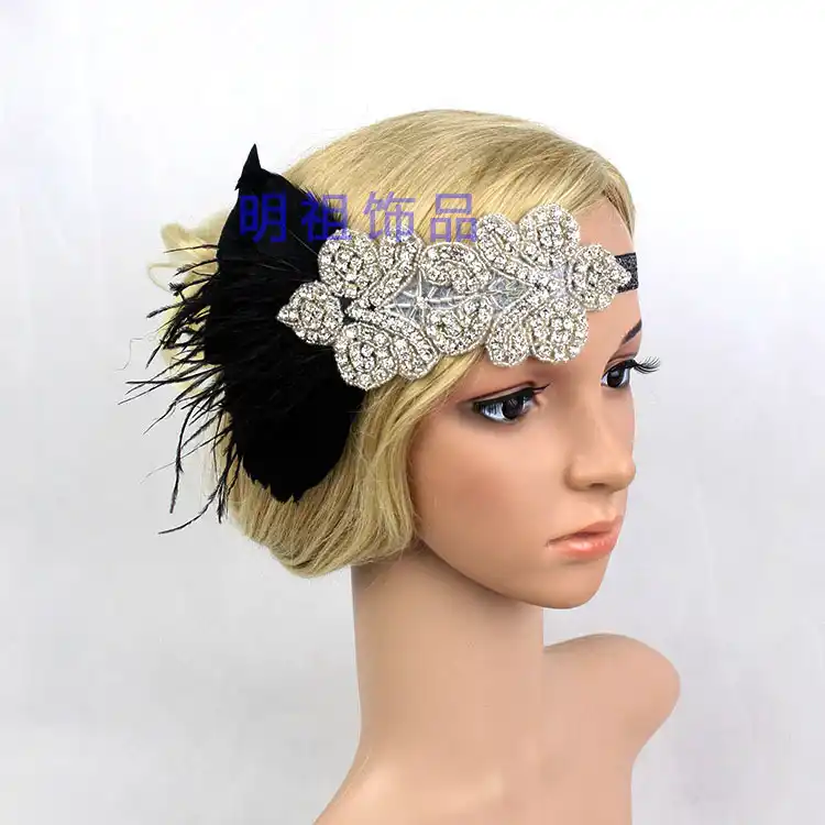 Flapper Rhinestone Gatsby Headband Wedding Hairpiece Great Gatsby