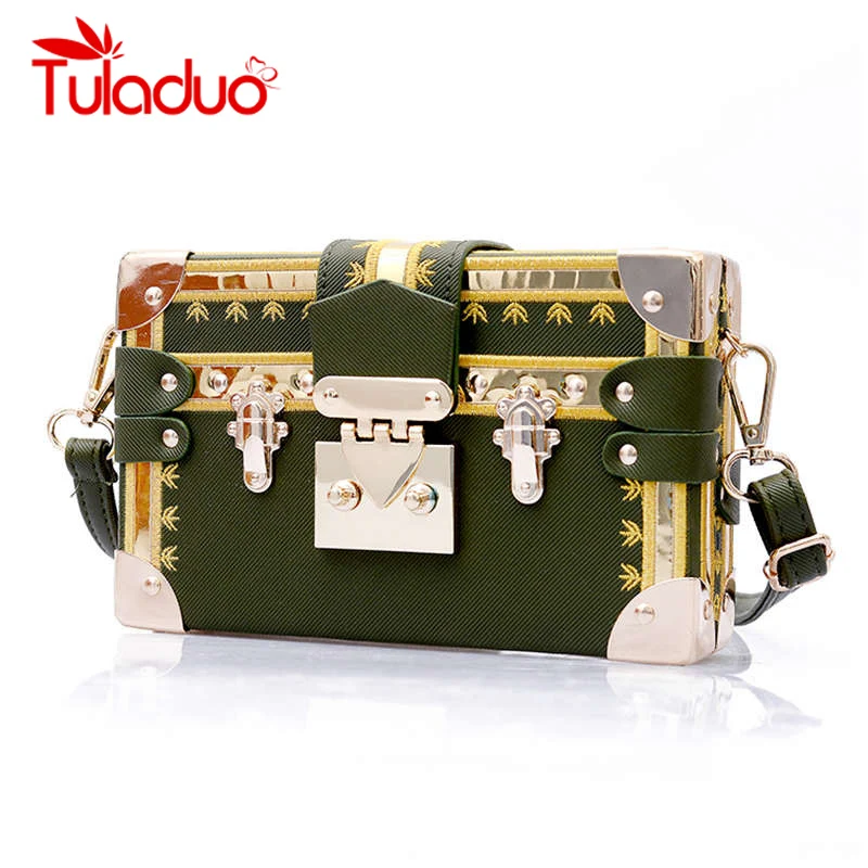 

Fashion Box Women Bag Rivets Fashion Women Messenger Bags Small Square Girls Shoulder Bags 2019 New Female Shoulder Packages