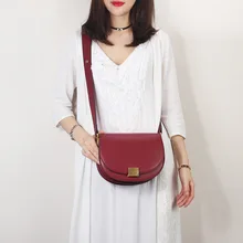 COZMOZ Сумка-Кроссбоди из натуральной кожи для женщин седельная сумка на плечо Женская роскошная дизайнерская женская полукруглая сумка из коровьей кожи