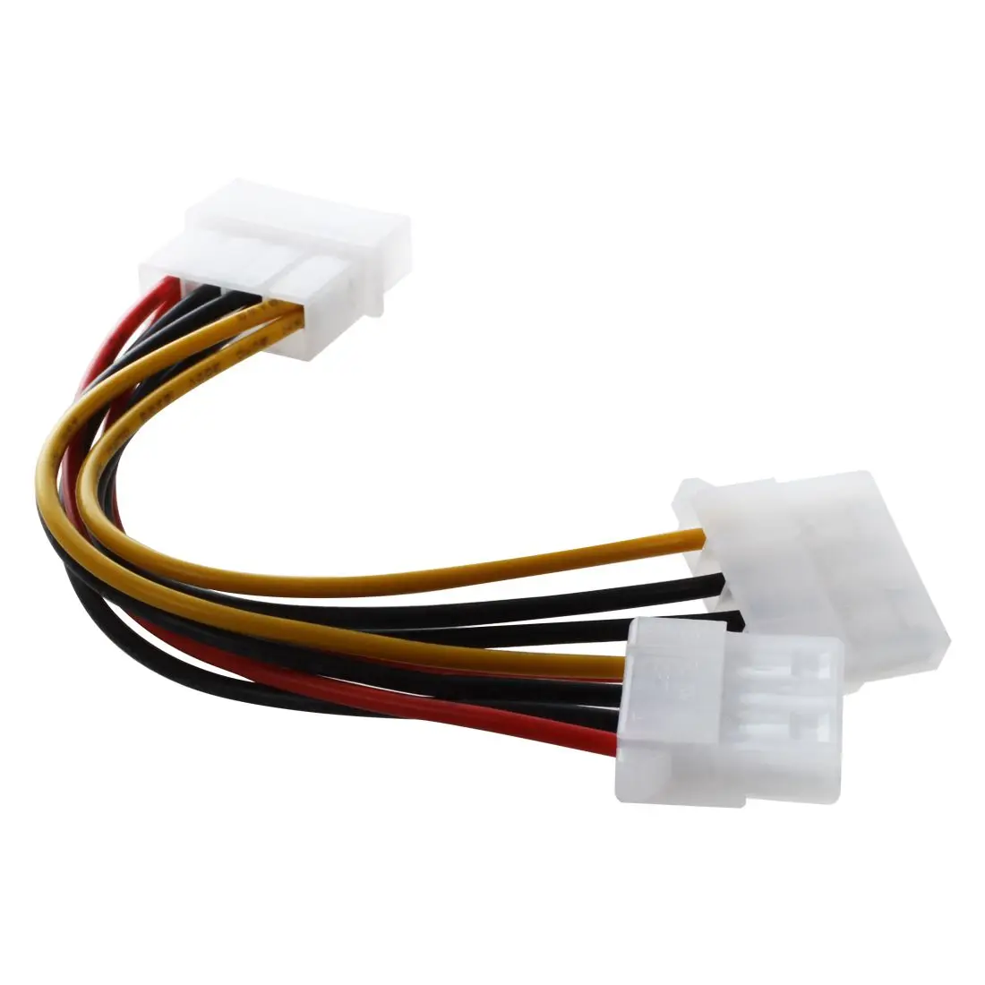 Компьютер Molex 6 дюймов 4 Pin источник питания Y сплиттер кабель 1 папа до 2