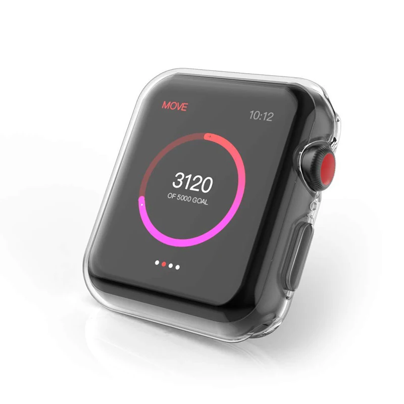 

Transparent Cover for Apple Watch Series 5 4 3 2 1 360 Full Soft Clear Screen Protector Case for iWatch 5 4 38MM 42MM 40MM 44MM