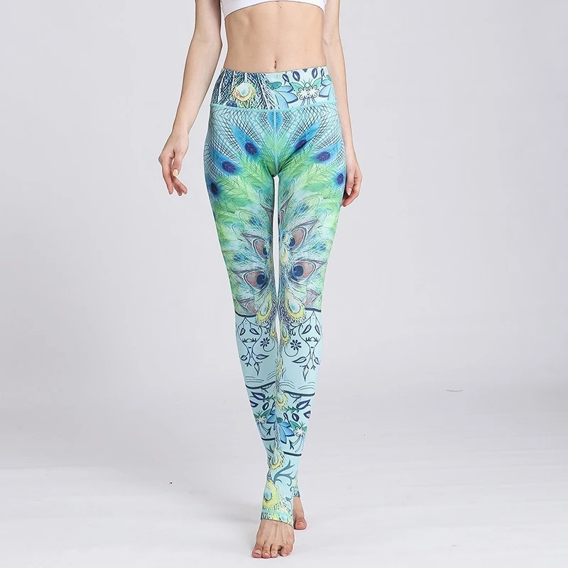 Capri Yoga Gym Fitness Pants With Stripes Design S,M,L