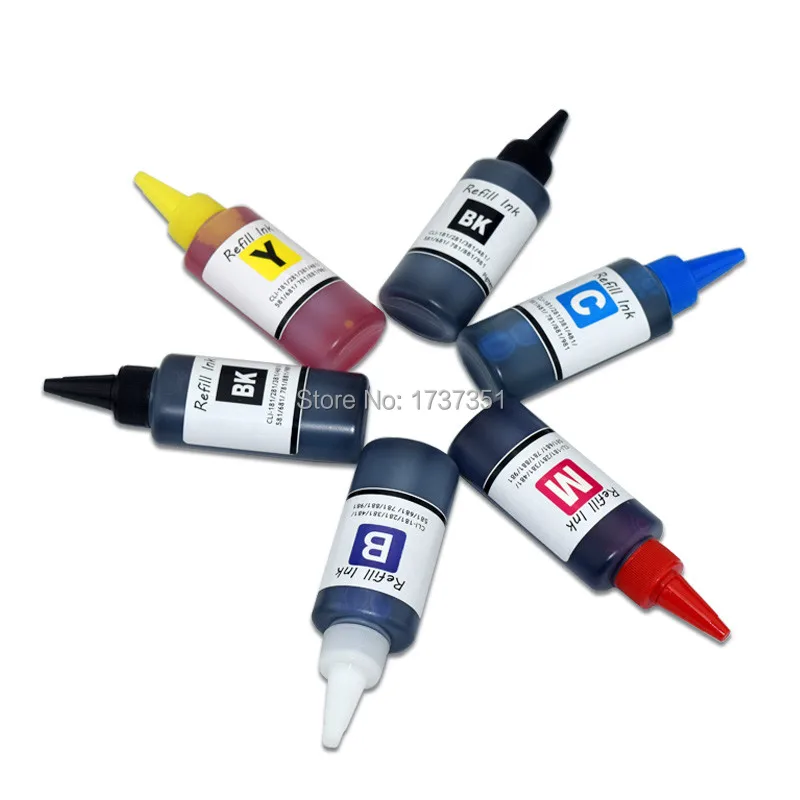 

PGI-580 CLI-581 Dye Pigment Ink Refill Kit for Canon PIXMA TR7550 TR8550 TS6150 TS6151 TS8150 TS8151 TS8152 TS9150 TS9155