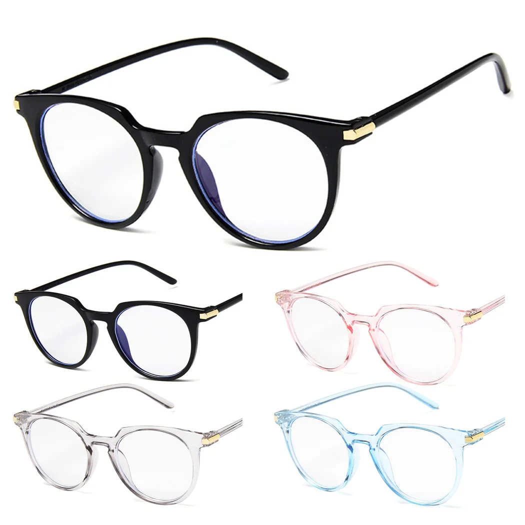 

New Fashion Transparent Round Optical Glasses Eye Glasses Frame For Women And Men Clear Lens Color Eyeglasses Frame Fake Glasses