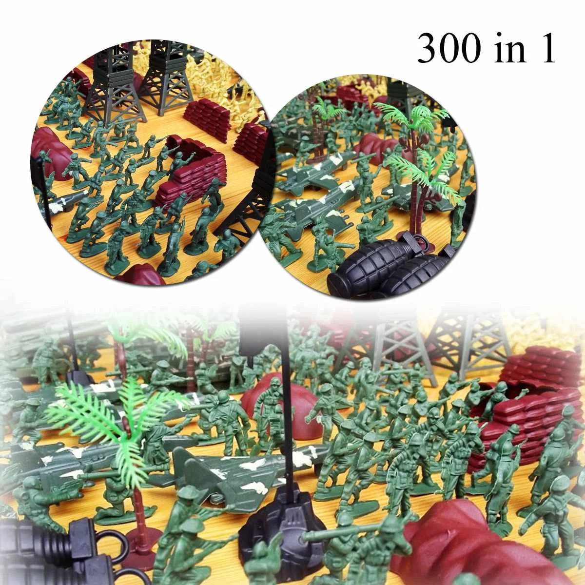 Model sandbox game Military Plastic Toy Army Men Figures & Accessories Playset Kit Gift Model Toy F
