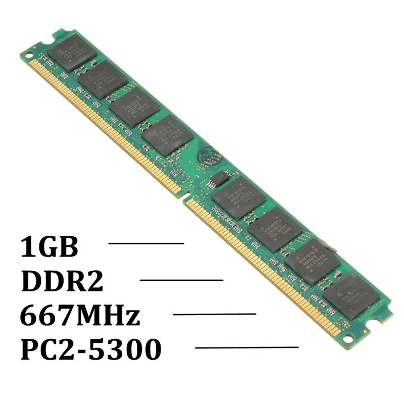 

1GB DDR2 PC2-5300 667MHz Desktop PC DIMM Memory for RAM 240Pin 1.8V SDRAM Non-ECC Compatible With AMD