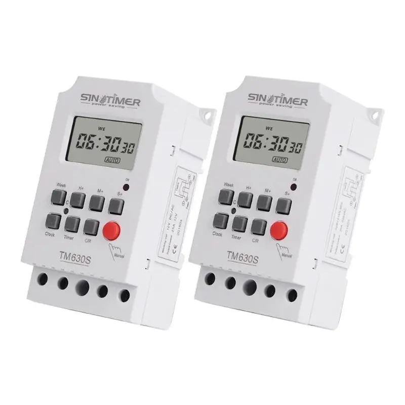 

7 Days Weekly Programmable LCD Digital Timer Switch Controller Setting Clock Kitchen Timer Socket 12V/220V