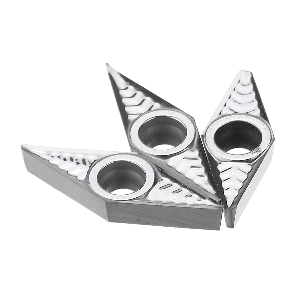 

VCGT11T302 / 04/08 Carbide Insert DCGT32.51 35-degree turning tool kit for Aluminum Processing New