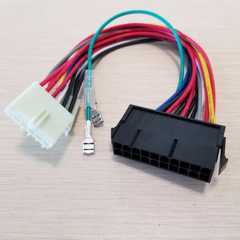 

Wholesle---100pcs/lot 20Pin ATX to 2-Port 6Pin AT PSU Converter Power Cable Cord 20cm for 286 386 486 586 Old Computer