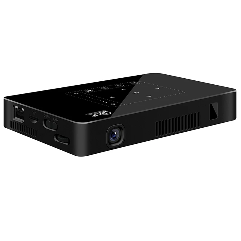 

Portable Android 2G Wireless Wifi Bluetooth 1080P 4K Dlp Mini Projector Built-In Battery With Press Keys Us Plug