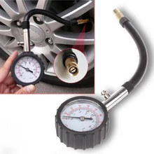 Manomètre de pression de pneu | Long Tube d'auto vélo moteur manomètre de pression pneumatique mètre 0-100 PSI mètre véhicule testeur système de surveillance