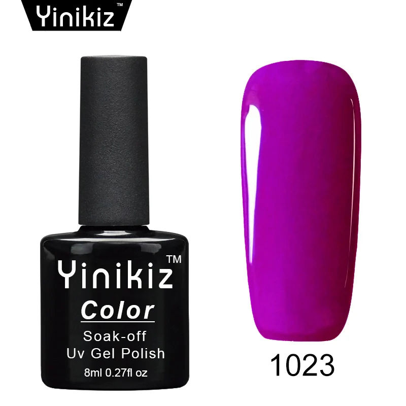 

Yinikiz Uv Nail Gel Polish Color Series Gel Long Lasting Nail Varnish Gel Soak Off Pure Color Primer Gel Nail Top Coat