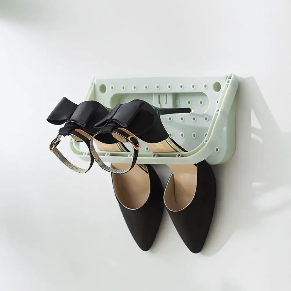 الإبداعية البلاستيك رف للأحذية رف خِزانة خشبية لحمل التلفاز عرض الرف المنظم رف الجدار الأحذية شماعات تخزين الأحذية