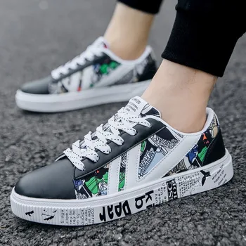 

2019 Shoes Men Sneakers Casual Shoes Men Trainers Male Flats Shoes Male Footwear White Leather Sneakers Tenis Masculino Adulto