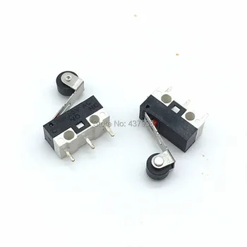 

10pcs Limit Switch Push Button Switch 1A 125V AC Mouse Switch 3Pins Micro Switch with Wheel Handle