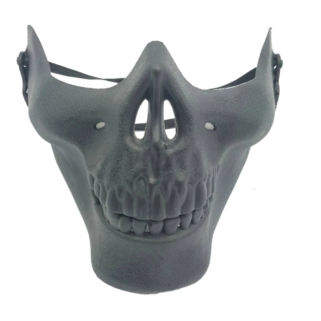 

Half Face Mask Terror Protective Mask for Cosplay Party Tactical Equipment for NERF Wargames With Belt- Black
