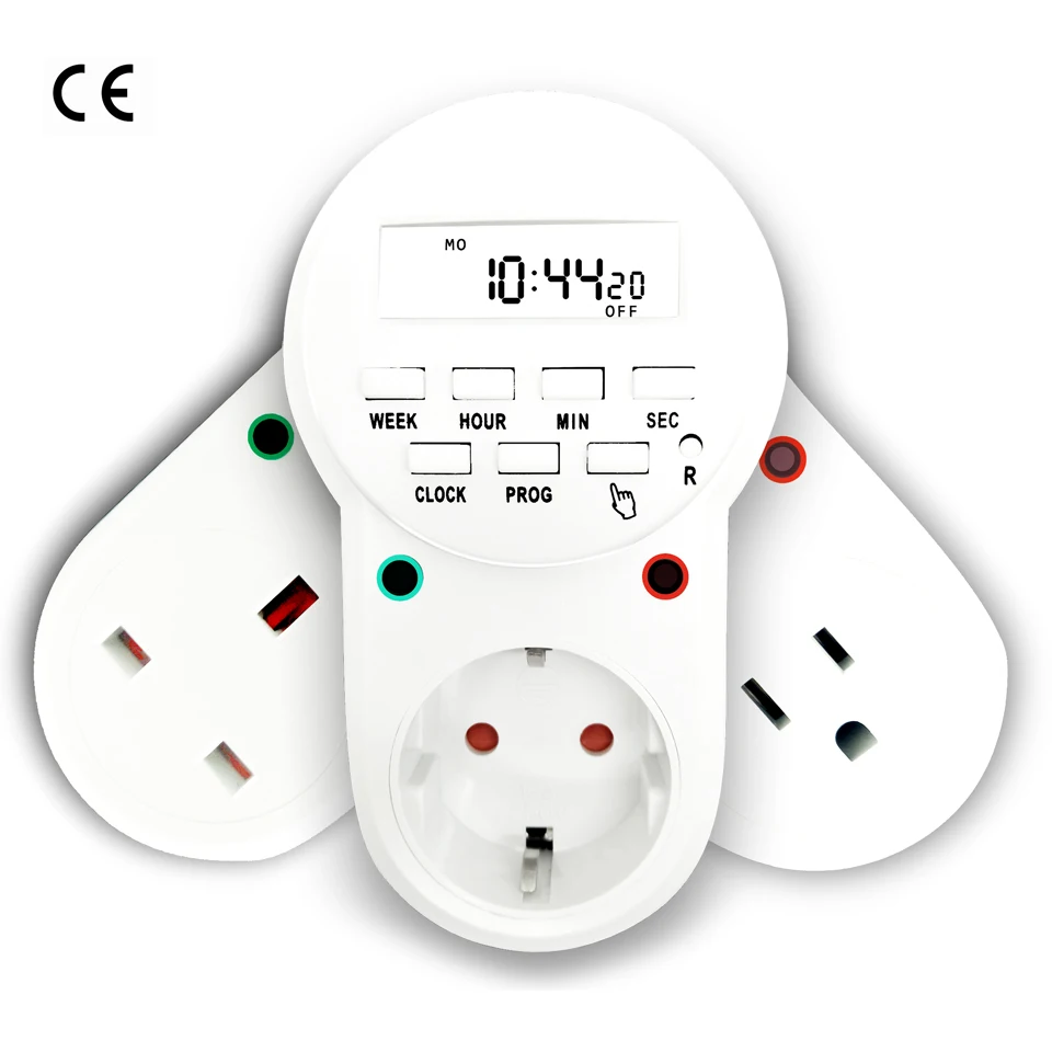 Buy US EU UK Smart Programmable Adjustable AC Power Electrical Socket Outlet w