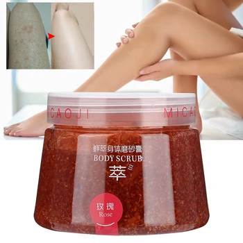 

200g Rose Exfoliating Gel Back Arms Legs Body Dead Skin Removal Cream Moisturizing Nourishing Smoothing Skin Care Body Cream