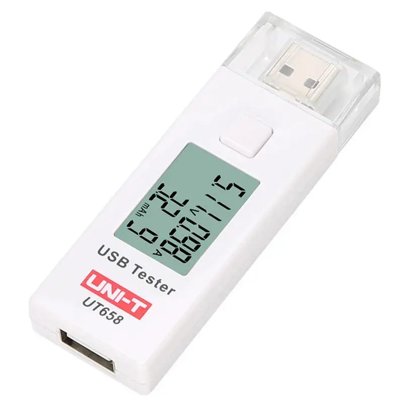 

UNI T UT658 USB Current Voltage Charging Detector Tester Battery Voltmeter Ammeter Charger Doctor