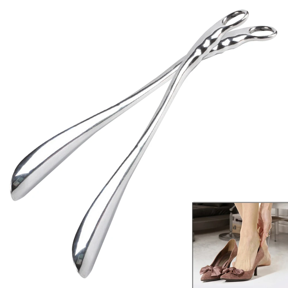 

Stainless Steel Wearing Long Handle Shoes Titanium Alloy Shoehorn Spoon Durable Convenient Lifter Tool