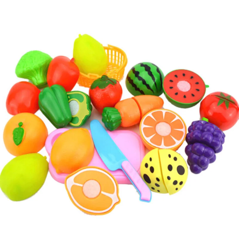 

1xKids Pretend Role Play Kitchen Home Fruit Vegetable Food Toy Cutting Craft