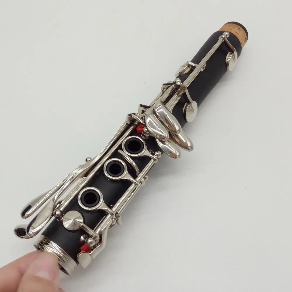 Ebony Blackwood Clarinet E13 Professional Bb Clarinets Bakelite 17 Keys Musical Instruments Mouthpiece Reeds