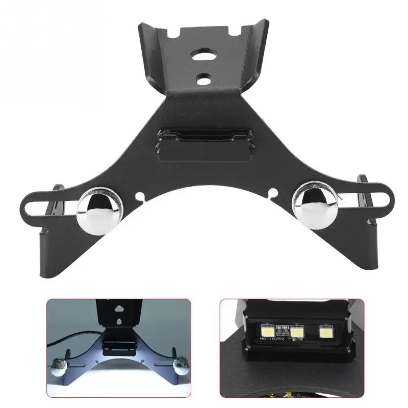 

Tail Fender Eliminator Motorcycle License Plate Holder with LED Light Universal for YAMAHA R1 2015 2016 2017 2018