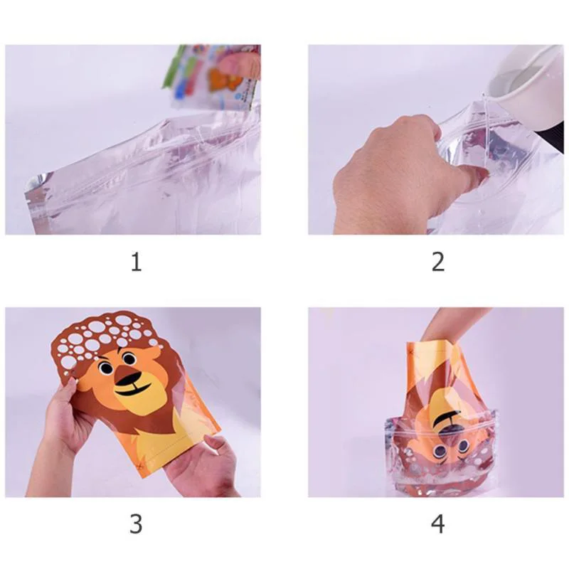 Cartoon Pattern Magic Palm Bubble Toy Colorful Bubble Blowing Glove Kids Xmas P