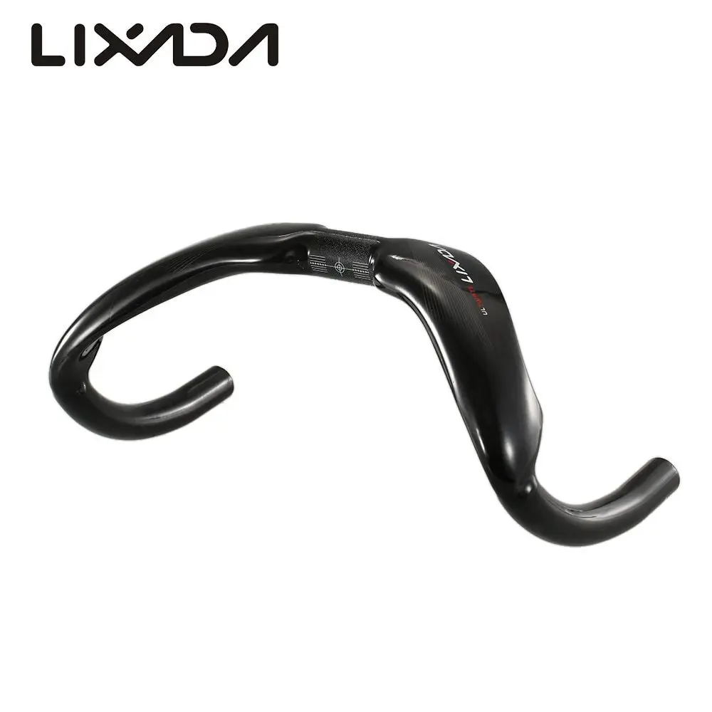 

Lixada Carbon Fiber Bicycle Handlebar Track Cycling Handlebar Highway Handlebar Track Racing Drop Handlebar Bicycle Parts Glossy