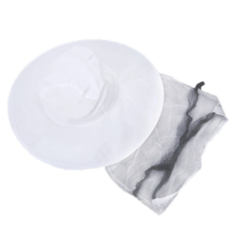 Bee Hat Protection Mosquito Bite Outdoor Camping Net Head Face Protector Cap Beekeeping Supplies | Спорт и развлечения