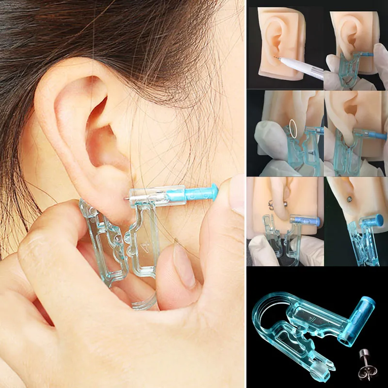 

1PC Safe Ear Stud Earring Body Piercing Asepsis Disposable Ear Piercing Safety
