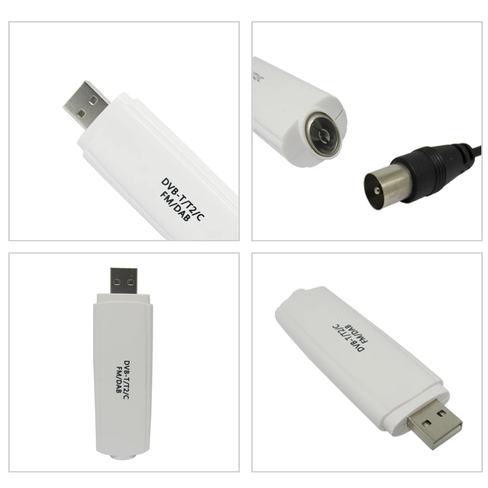 DVB-T2 USB ТВ-тюнер DVB-C T2 DVB-T DAB+ HD tv Stick с до Win10 MJZSEE tv R901