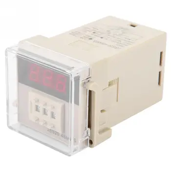 

JSS20-48AMS Power On Delay Timer Relay Digital Display 1-999S AC 220V 2019 new style Relays