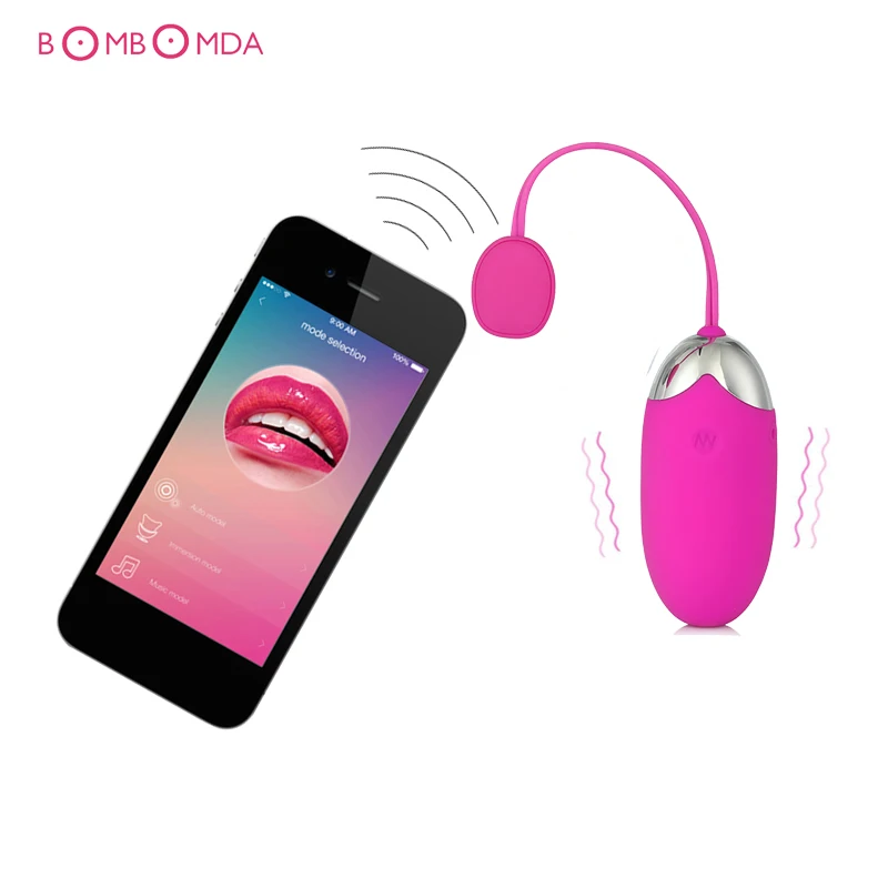 Bluetooth USB Rechargable Wireless App Remote Control Jump Egg Vibrators Silicone Vibrating Vibrator Sex Toys for Woman A3 | Красота и