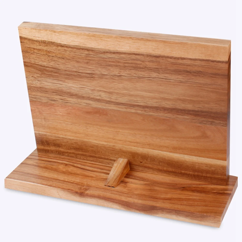 Прочный Компактный практичный из дерева магнитный держатель для ножей подставка для ножей органайзер для хранения ножей для кухни и дома