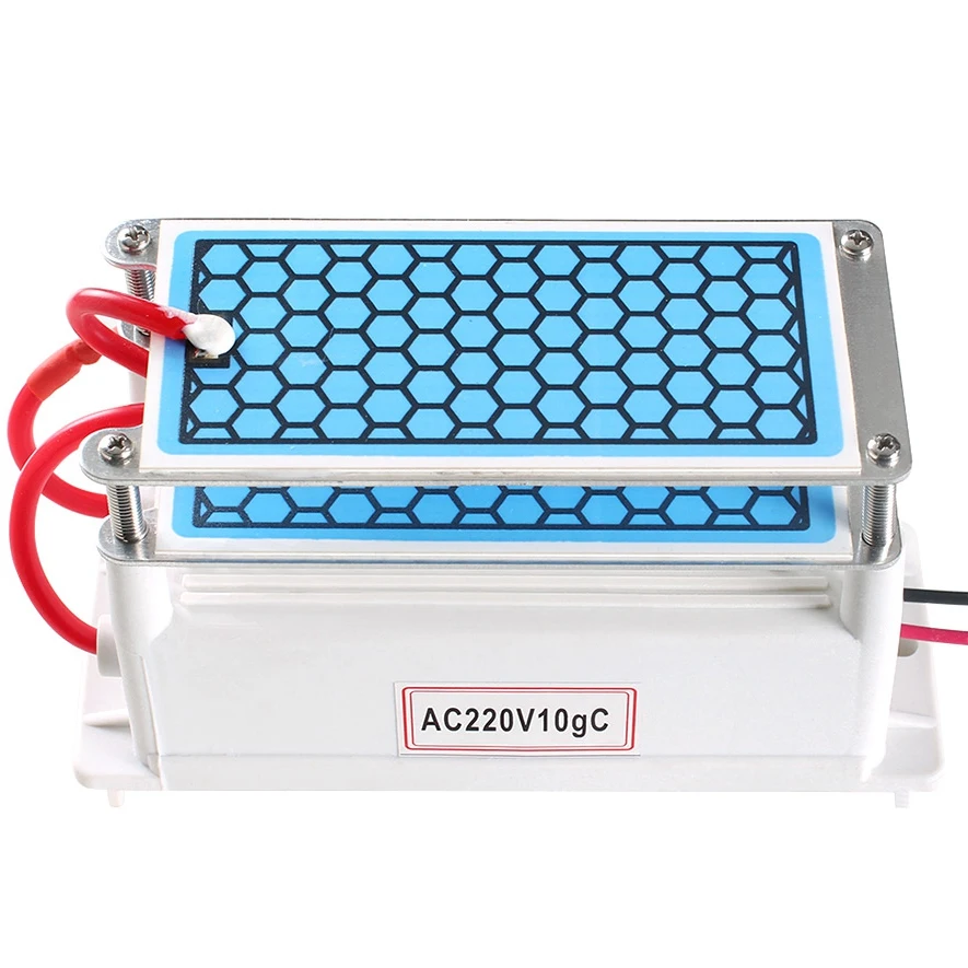 

Portable Ceramic Ozone Generator 220V 10G Double Integrated Long Life Ceramic Plate Ozonizer Air Water Air Purifier