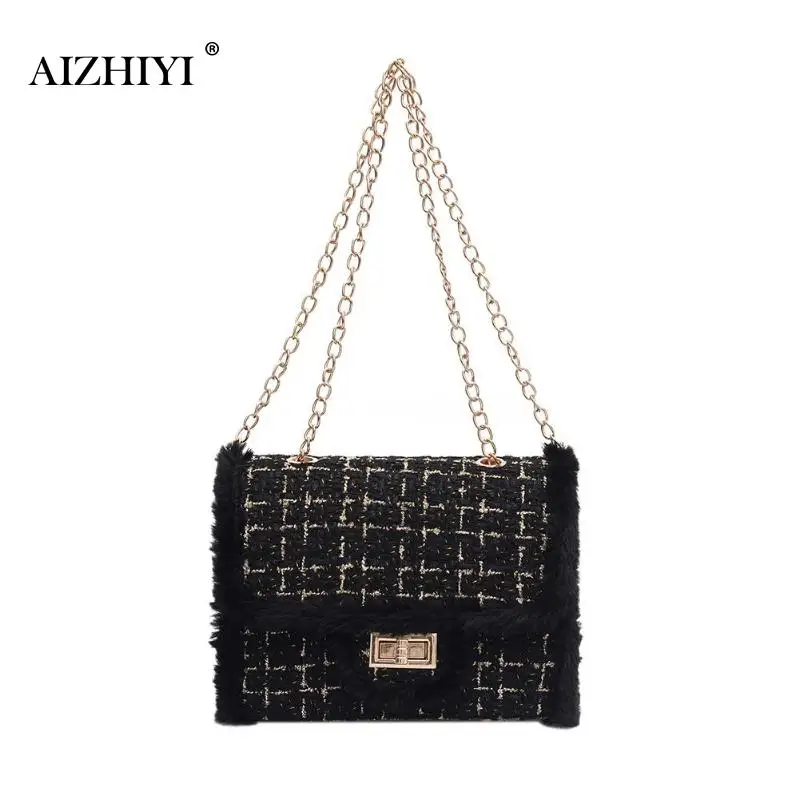 

Luxury Small Twill Chain Sling Messenger Bag Women Shoulder Crossbody Messenger Bags Bolsa Feminina 2019