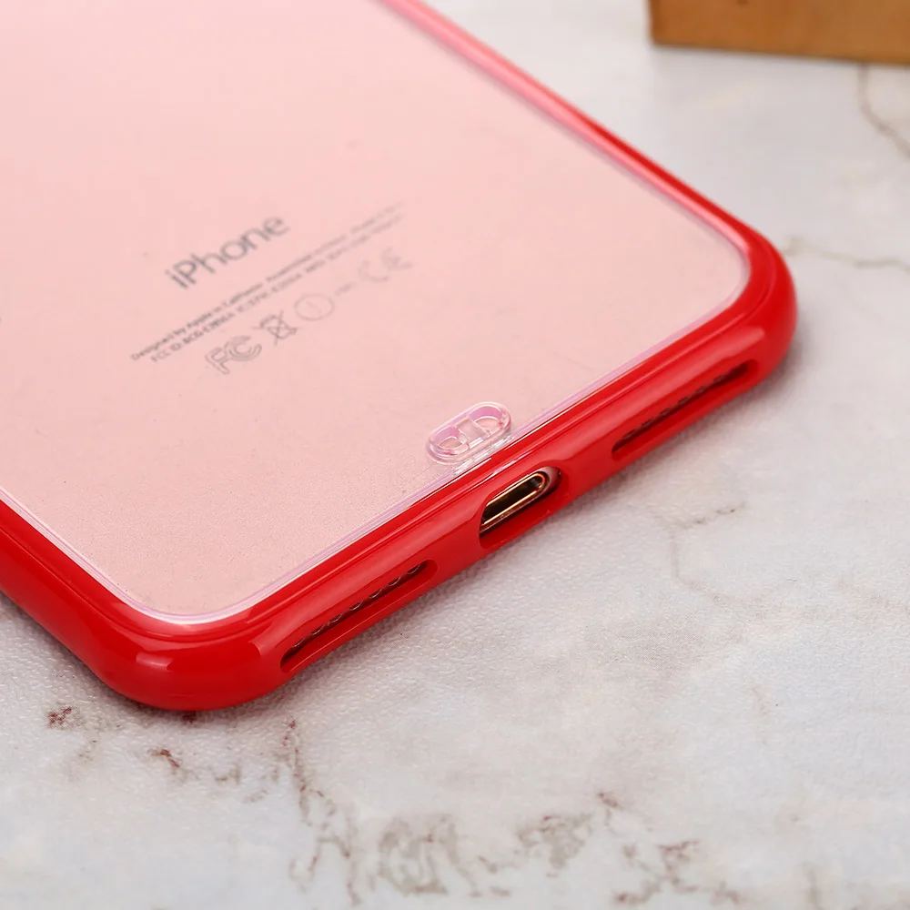 чехол на айфон 7 iphone xr для Мягкий прозрачный KISSCASE iPhone X XR XS Max цветные Чехлы 8 6 S Plus