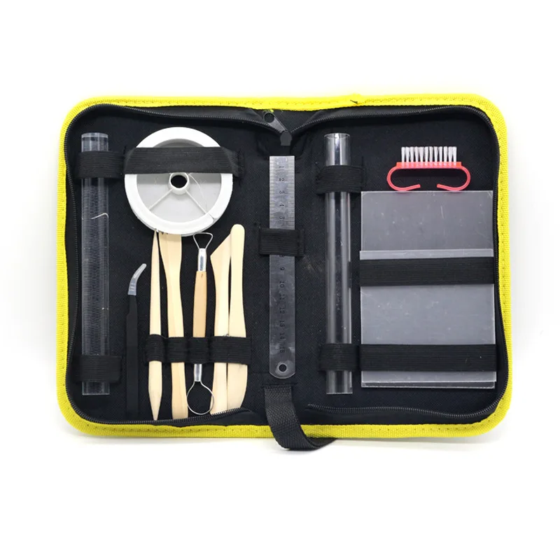 13pcs Clay Sculpture Tool Kits Pottery Ceramic Carving Sculpting Tools Sets Press Plate Rolling